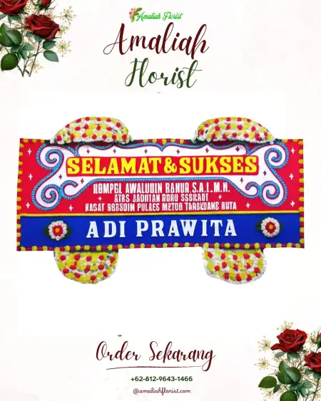Papan Bunga Ucapan Selamat Galuh